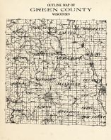 Green County Outline, Wisconsin State Atlas 1930c